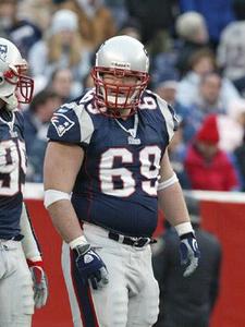 Buffalo Bills Ross Tucker looks up at the scoreboard during the