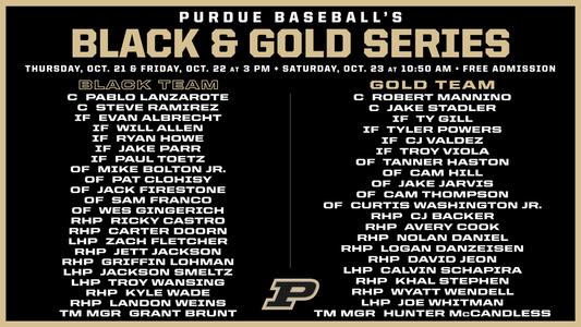 Baseball Closes Fall Ball with Black & Gold Series - Purdue Boilermakers