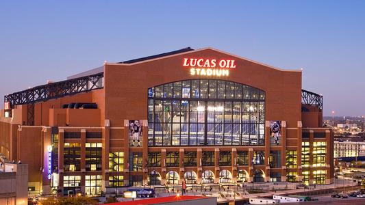 Lucas Oil Stadium In Indianapolis Indiana Stock Photo - Download