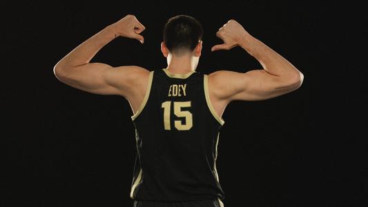 Top Players College Basketball Jerseys Men's #15 Zach Edey Jersey Purdue Boilermakers Black Golden