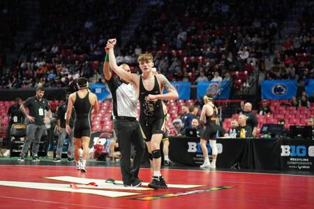 Wrestling Earns 4 NCAA Spots on Day 1 at Big Ten Championships Purdue