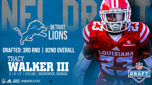 Walker Drafted By Detroit Lions In Third Round Of 2018 NFL Draft -  Louisiana Ragin' Cajuns