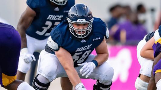 Baker Leads Eight Owls on All-Conference USA Football Team - Rice