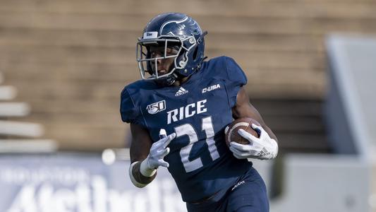 Houston, TX, USA. 24th Nov, 2018. Rice Owls running back Juma