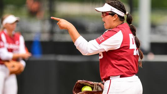 OU softball: Sooner ace Giselle Juarez has two signature moves — winning  games, wearing goggles