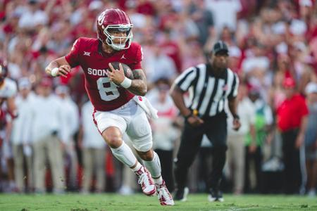 OU football speed drawing of Sooners quarterback Dillon Gabriel