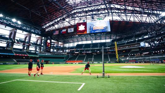 Baseball vs. OSU - Big 12 Championship - Image 17: Oklahoma Baseball vs. Oklahoma  State in the first round of the 2023 Phillips 66 Big 12 Baseball  Championship at Globe Life Field