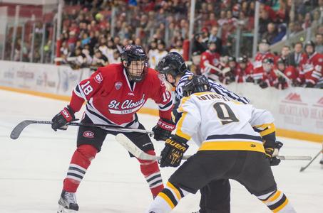 Youth St. Cloud State Huskies 23 Robby Jackson Red Hockey Jersey