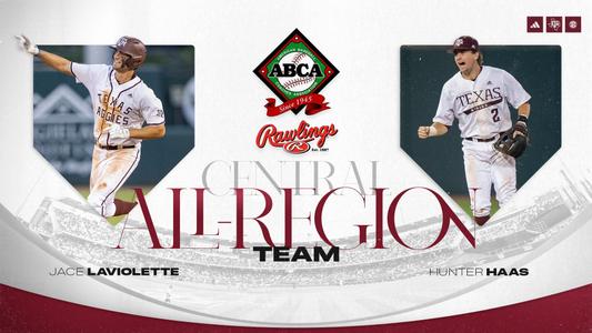 Graphic for Haas, LaViolette Earn ABCA All-Region Honors