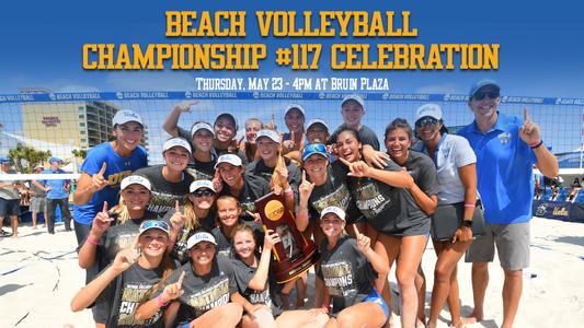 Beach Volleyball Championship Celebration