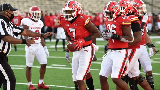 Football: Fall Camp 8/25/22 - Image 41: Wide Receiver Dontay Demus (7).  Maryland Terrapins Fall Camp at Jones-Hill House in College Park, MD on  Thursday, Aug. 25, 2022. Taylor McLaughlin/Maryland Athletics - Maryland