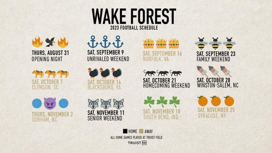 Mark Your Calendars! ACC Announces Wake Forest's Football Schedule