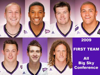 Eight Wildcats Earn 2009 First Team All-Big Sky Conference Football Honors  - Weber State University Athletics