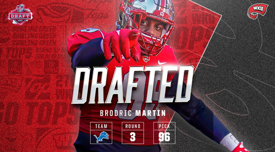 Detroit Lions Select Brodric Martin in Third Round of NFL Draft - Western  Kentucky University Athletics