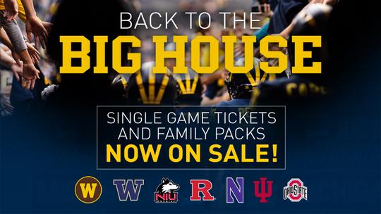 Single-game football tickets and group tickets are on sale