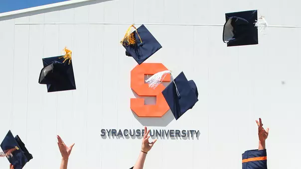 2022 Graduation Caps in Air