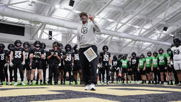 Coach Prime at Spring Practice