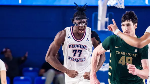 Maxim Logue in the win against Charlotte