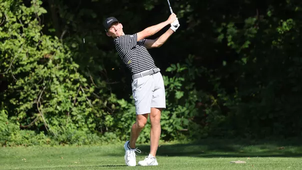 Men's golf player Liam O'Grady tee shot