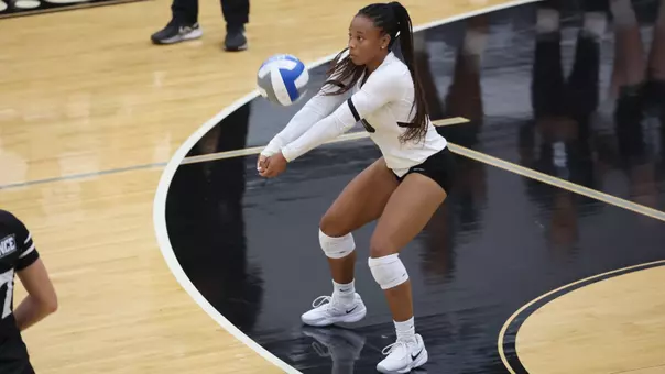 Libero Hadley Pride Passing in the 2025 season against URI.