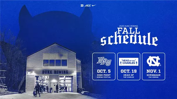 2025 fall rowing schedule graphic