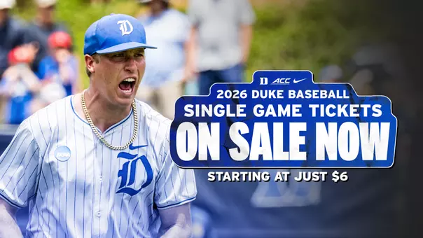 Graphic announcing baseball single game tickets