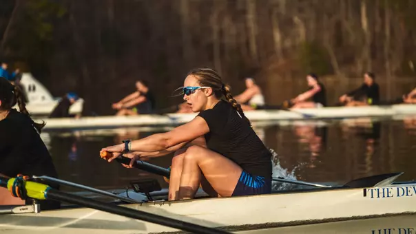 Varsity Four practice photo