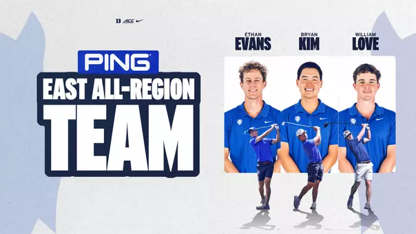 Three Blue Devils Named to PING All-Region Team