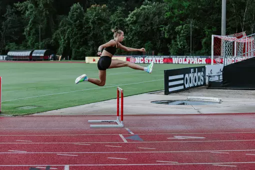 Angelina Napoleon steeplechase practice