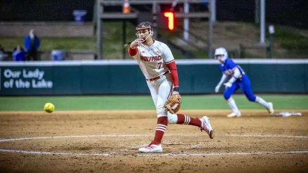 Wynne Gore pitching at LSU 2/6/26