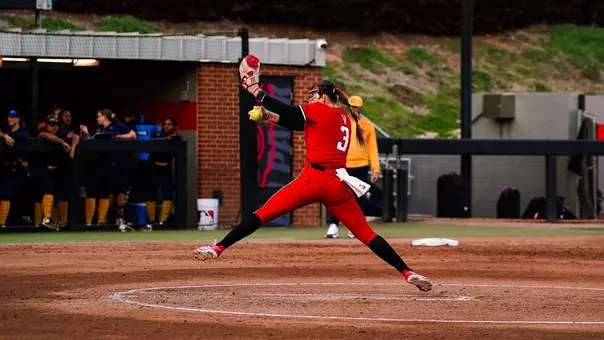 Morgen Talley pitching in series finale against Cal 4/12/26