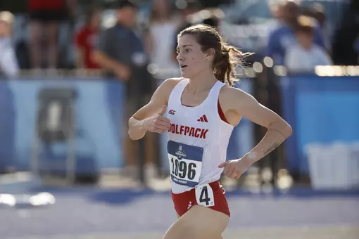 Brooke Rauber competing in 1500m first round at NCAA East First Round