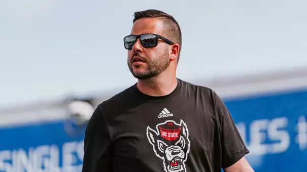 NC State Women's Tennis Assistant Coach David Secker at the ACC Championships