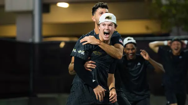 Doubles Win Celebration