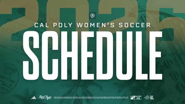 2026 Women's Soccer Schedule Release Graphic