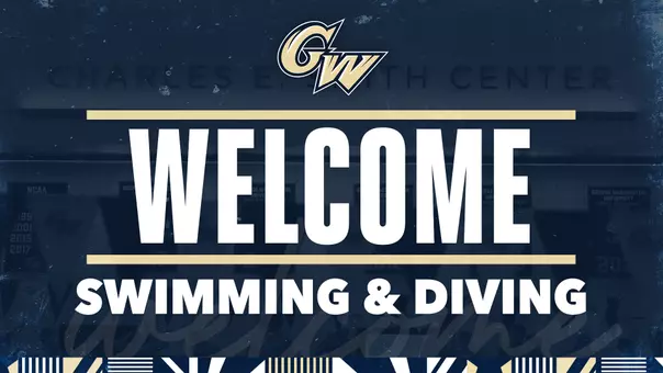 Swimming & diving welcome graphic