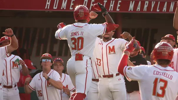 Paul Jones II Celebrates a grand slam against Georgetown