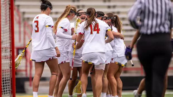 Maryland women's lacrosse celebration