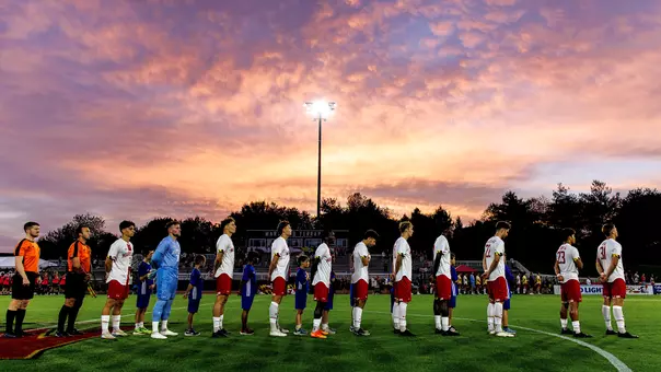 Men's Soccer National Anthem Line - Story Cover Photo