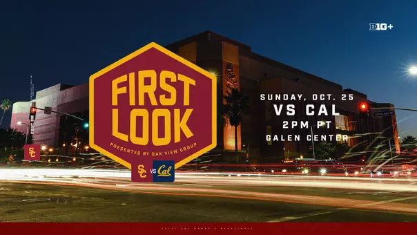 USC to play cal in First Look Exhibition Presented by Oak View Group on October. 25.