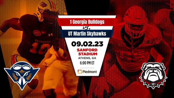 UT MARTIN FOOTBALL HITS THE ROAD TO NO. 1 GEORGIA FOR SEASON OPENER - UTM  Athletics