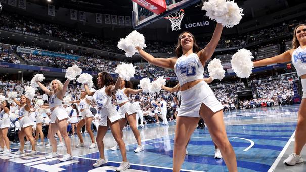 Courtside With Cheer And Dance At Memphis Madness 