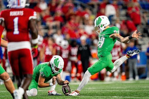 Jaelon Darden (@jdflash1x) is your @conferenceusa co-offensive POTW! 8️⃣  rec./1️⃣3️⃣5️⃣ yds/3️⃣ TDs #GMG #FlashDarden o