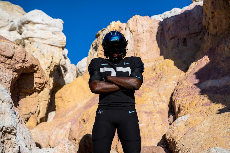 Air Force football team debuts new Space Force jerseys for game