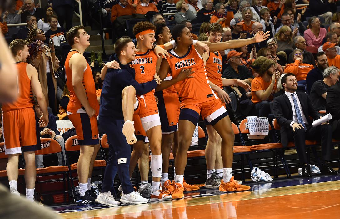 Men's Orange Bucknell Bison Basketball Jersey