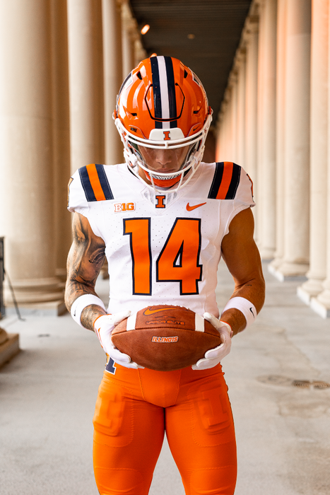 orange football uniforms