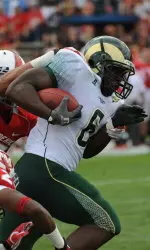 Chris Nwoke's 2-yard touchdown run with 7:17 left in the fourth quarter put the Rams ahead for good.