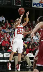 Senior guard Connie Neal led the Cards with 17 points against Pitt.