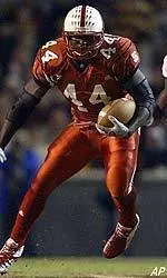 T.A. McLendon gets free in the open field during the first half.