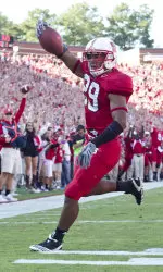 Redshirt freshman Dean Haynes scores his first career touchdown reception.